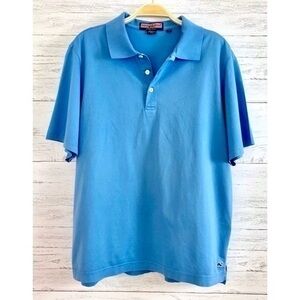 Vineyard Vines Ocean Blue Short Sleeve Polo Shirt